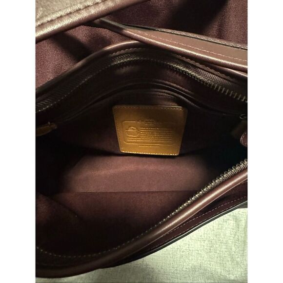 Coach 75th anniversary stripe Patricia leather saddle purse - EUC - Picture 9 of 14